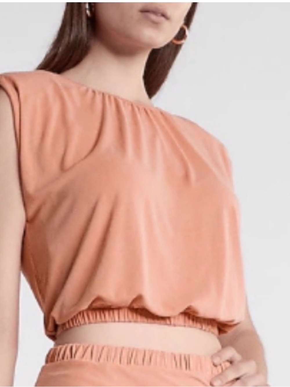Express Elastic-Hem Muscle Tee